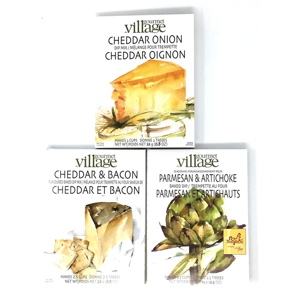 Gourmet du Village Dip Mix Trio - Parmesan & Artichoke