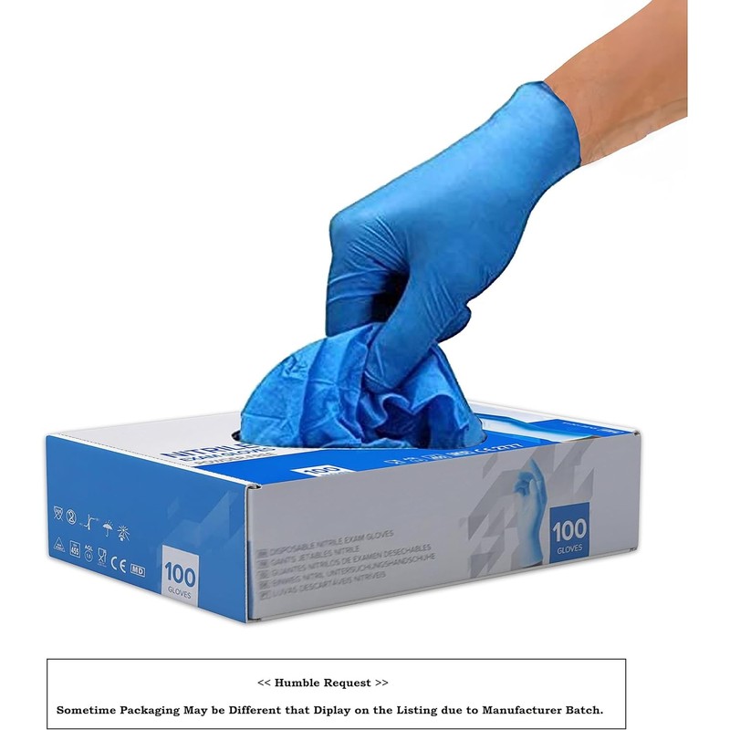 K-MART Professional Nitrile Powder Free Multi-Purpose Gloves, Disposable, Extra Strong