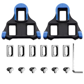 MOAZIFI SPD Cleats Compatible with Shimano SPD SL Pedals - 2 Pairs of Mountain Bike Shoe Plates, 1