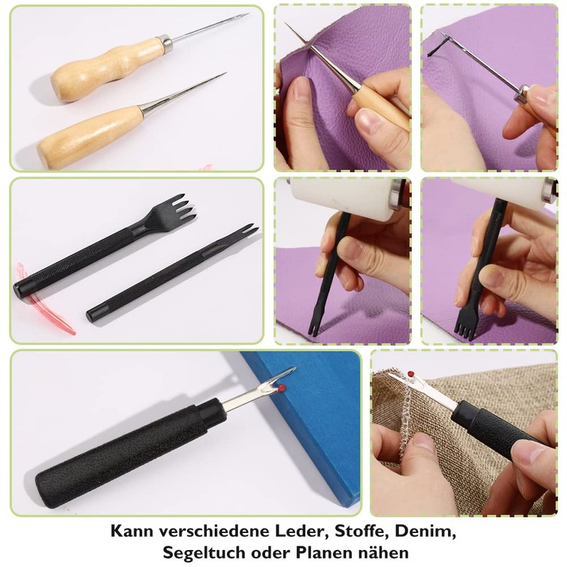 41 Piece Leather Sewing Set, Leather Tool Set, Leather Sewing