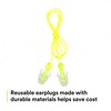 3M Tri-Flange Earplugs P3000, Corded, 100 Pairs