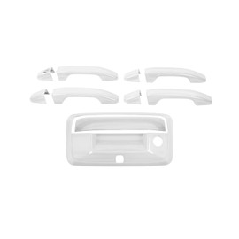 PDKLIN for Colorado Tailgate Door Handle Cover Trim Fit for Chevy Colorado/GMC Canyon 2014-2022 White Exterior Accessories 5pcs