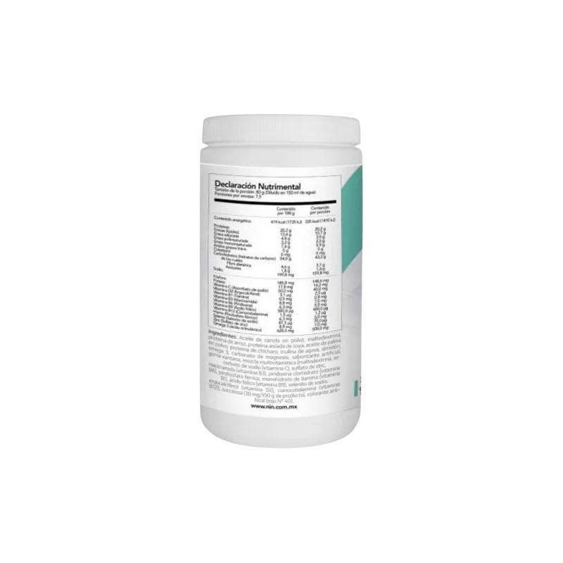 Malteada De Proteína Vegetal Sabor Fresa 1.2 Kg Nin