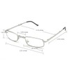 Metal Folding Reading Glasses with Case Slim Stylish Compact Folding