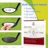Jsportic Golf Impact Tape Clear Golf Club Stickers for Accurate