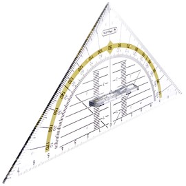 Herlitz Geometry Triangle, Large, with Handle