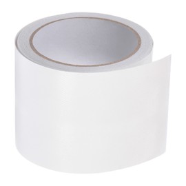 HARFINGTON Tarpaulin Repair Tape, 3.15" x14.6ft Universal Waterproof Awning Cloth Repair Tape for Crafts Home Improvement Outdoor Tent, White