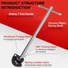 SHALL 11'' Basin Wrench, Adjustable Sink Wrench, Full Polished Tap