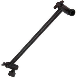 Adjustable Shower Arm by WaterPoint, 11+ Inch Oil Rubbed Bronze Finish Brass Shower Head Extension Arm