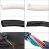sourcing map Split Wire Loom Tubing PE Corrugated Pipe Conduit