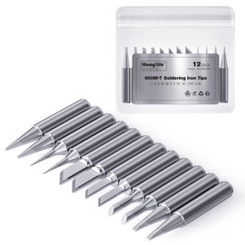 HANGLIFE 900M Lötspitzen (12 Stück) Lötkolben Spitzen - Ersatzlötspitzen für Lötstationen, Schweißgeräte & Zubehör | Kompatibel mit Hakko, Yihua, Atten & Mehr