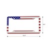 Dnas 2 Pack American Flag License Plate Frames Holder with