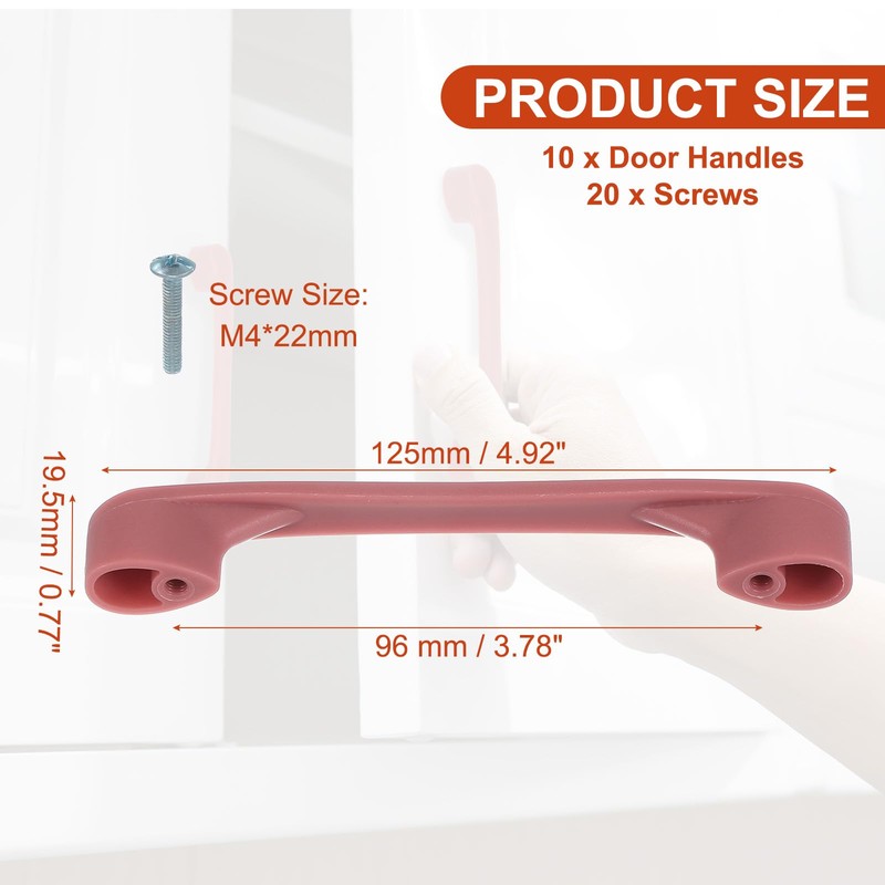 sourcing map 10 Pack Plastic Cartoon Drawer Pulls, 5" ABS