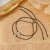 SANNYRA Pinky Promise Bracelet, DA Couples Bracelets Matching Initial Relationship