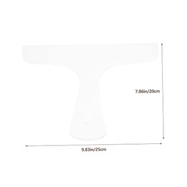 Operitacx Transparent Acrylic Cutting Board Handle Template Large Woodworking Guide Tool for Charcuterie Boards High Visibility Kitchen Cutting Supply for Precise Handle Crafting