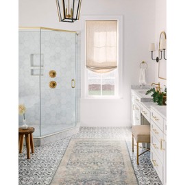 Loloi II Hathaway Collection HTH-02 Denim / Multi, Traditional Accent Rug, 2'-3" x 3'-9"