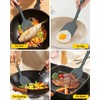 Pack of 2 Silicone Spatula Turners, Non Stick Slotted Kitchen