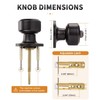 Probrico Oil Rubbed Bronze Door Knob Without Key Privacy Door