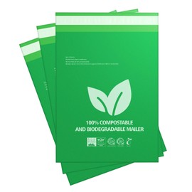 Eco Mailing Bags 6x9" (150x225mm) | Pack of 10/20/50/100 | Biodegradable and Compostable | EN13432 Certified | Sustainable | Zero Waste | Postage Bags | Plastic Free (20)