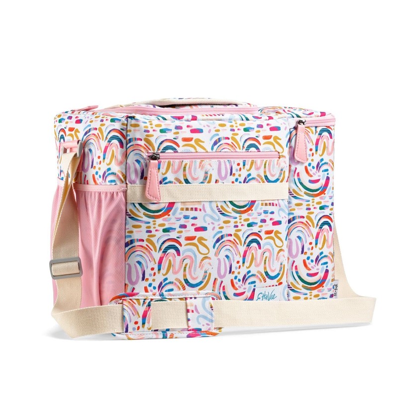 Fit & Fresh Brooks Dual Compartment Cooler, Large, Rainbow