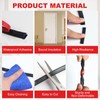 Storystore 50 FT Rubber Weather Stripping Door Seal Strip, Self-Adhesive