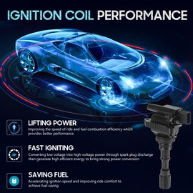 Hurotoms 3PCS Ignition Coil Pack with 6PCS Iridium Spark Plug and 3PCS Wire Set Compatible with Kia Sorento 2003 2004 2005 2006 3.5L V6, Replace for UF431 IC551 27300-39800