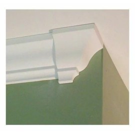 Crown Molding Corner Blocks " DECO END CAP "  CHOOSE LEFT OR RIGHT - RIGHT Fits 4 1/4" molding