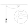 Surface-Mounted Cable Holder for Textile Cable, Monkey Swing, Ceiling and
