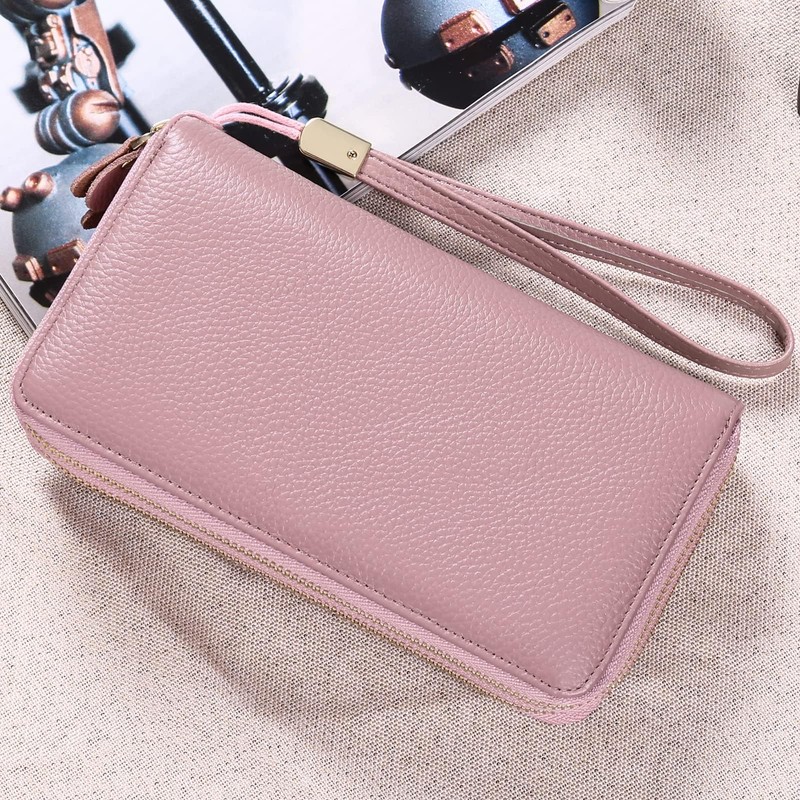 SENDEFN Women's Long Wallet, Large Capacity, Genuine Leather, Multi-functional, Good