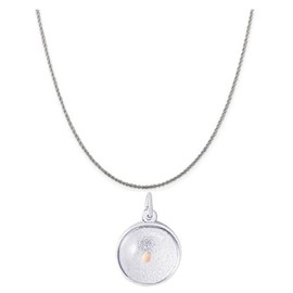 Baxley Jewelry Mustard Seed Charm on Rope 20" Chain Necklace Sterling Silver