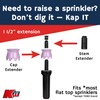 K-IT 1.5 Inch Pop-Up Riser Extension Purple 2 Pack, No-Dig