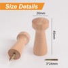 MOROBOR 10pcs Wood Wall Hooks, Decorative Wooden Hooks, Screw-On Solid