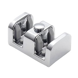 Gordon Glass® Shower Door Bottom Guide for Frameless Bypass Shower Enclosures up to 3/8" Thick Glass (Chrome)