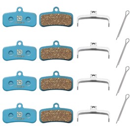 Dymoece 4 Pairs Bicycle Brake Pads for Shimano D03S D02S Saint BR-M810 BR-M820 Deore XT BR-M8020 BR-M8120 ZEE BR-M640 XTR BR-M9120 Tektro HD E725 M735 M745 M750 TRP SL
