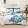 Bedbay Sea Turtle Bedding Set Twin Size Kids Boys Turtle