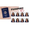Small Spring-Powered Roll-Up/Pull-Down Background ID Photos (White)