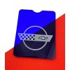 TACCOM C4 Corvette Center Console Cover TRANSLUCENT BLUE (1984 -