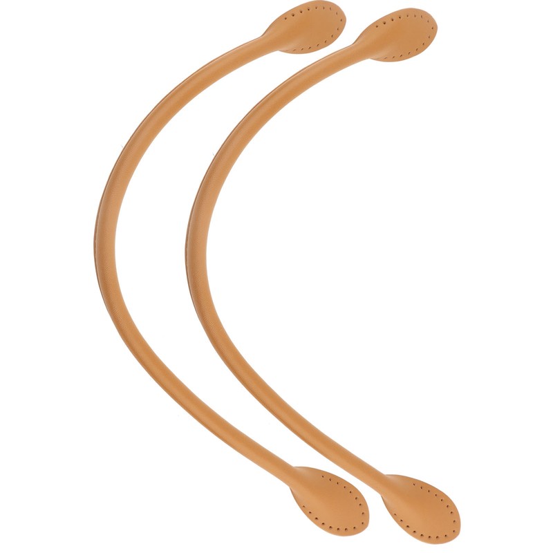 2Pcs Genuine Leather Bag Straps Handle for DIY Hand Accessories