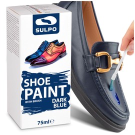 SULPO Shoe Colour – Leather Colour Navy 75 ml – Ideal for Grained Leather Care – Effective Leather Care for Shoes, Bags and Accessories
