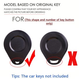 SANRILY Soft TPU Motorcycle Keychains Holder Gold-Edge Key Fob Cover for X48 XL1200 Street Glide 883 with Leather Key Ring Black