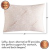 Dearfoams Copper Infused Knit Bed Pillows, Standard/Queen Size 20"x28", 2