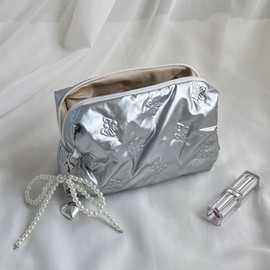 Everytail ribbon volume pouch keyring set / 에브리테일 리본 볼륨 파우치 키링 set