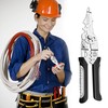 FGXY Wire Strippers, Multifunctional Wire Stripper Crimper Cable Cutter Pliers,