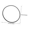 BIUDECO 2pcs Floor Protection Ring for Salon Chair Durable Rubber