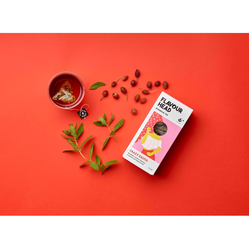 Flavour Head Crazy Exotic I Rosehip, Lemon Verbena, Cranberry &