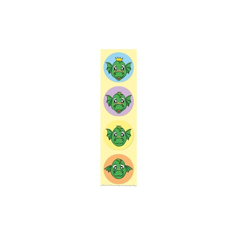 TimeTEX - Praise Stickers "Dragon Faces" | Teacher Stickers for