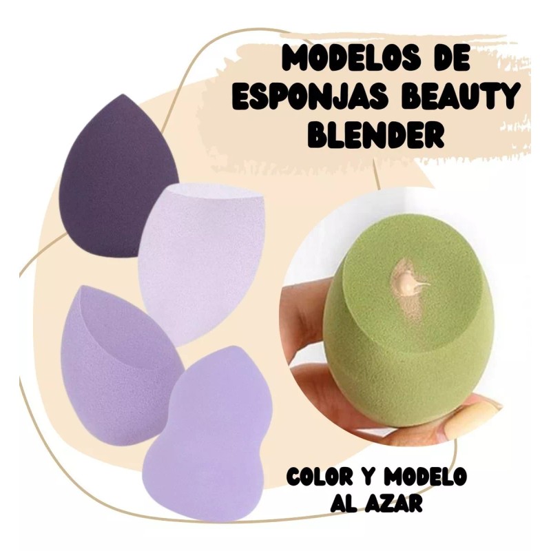 Universo en Linea Kit Brochas Maquillaje Belleza Contorno Esponja Beauty