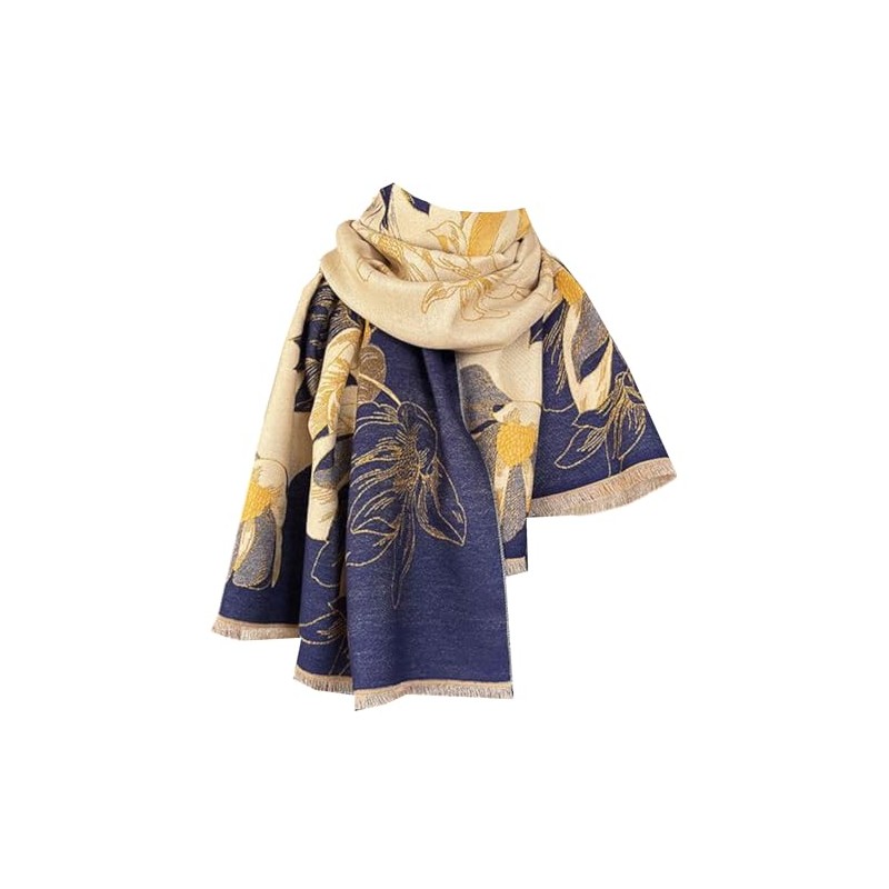 GFM® Cashmere Texture Pashmina Style Scarf Shawl for Autumn Winter