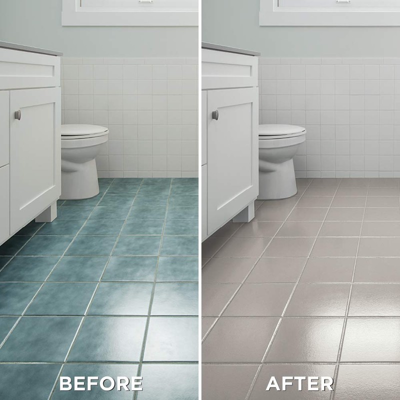 Rust-Oleum 367602 Home Interior Floor Coating Kit, Semi-Gloss Greige