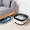 HOSPAN Collapsible Foot Spa with Heat, Bubble, Red Light, and